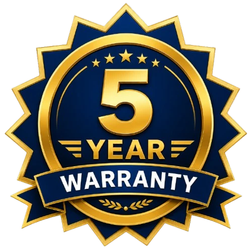 Five-year limited warranty on the conveyor structure and mechanical moving components